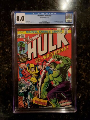 Incredible Hulk 181 CGC 80 1974  1st app Wolverine full noncameo