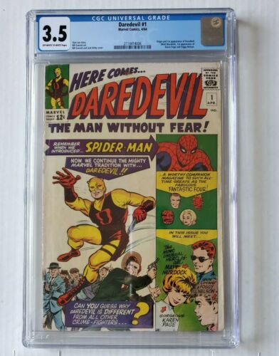 Daredevil 1 CGC 35 OFF WHITE TO WHITE Marvel comics