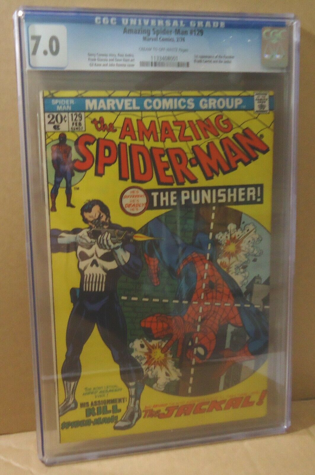 AMAZING SPIDERMAN  129 CGC 70  1st PUNISHER FRANK CASTLE  1st JACKAL 1974