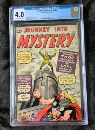 JOURNEY INTO MYSTERY 85  THOR  FIRST LOKI CGC 40 OWW