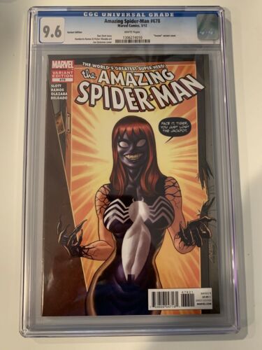 Amazing SpiderMan 678 CGC 96 2012  Venom Variant Edition  SUPER RARE