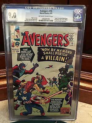 AVENGERS 15 CGC 90 VFNM DEATH OF ORIGINAL BARON ZEMO ID 3518