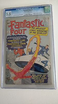 FANTASTIC FOUR  3  CGC 55    0261534002    1st Costumes  Origin retold