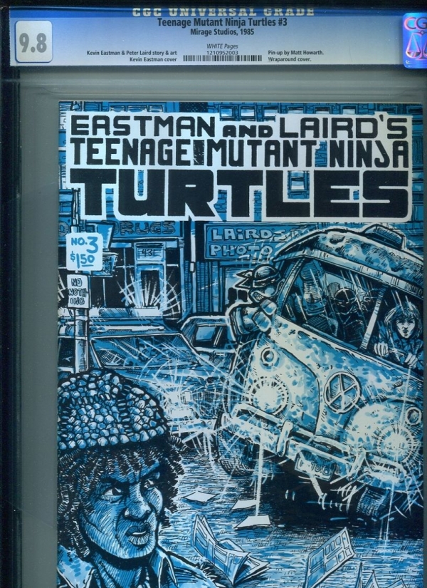 TMNT Teenage Mutant Ninja Turtles 3 1985 CGC 98 NMMT 1st print WHITE