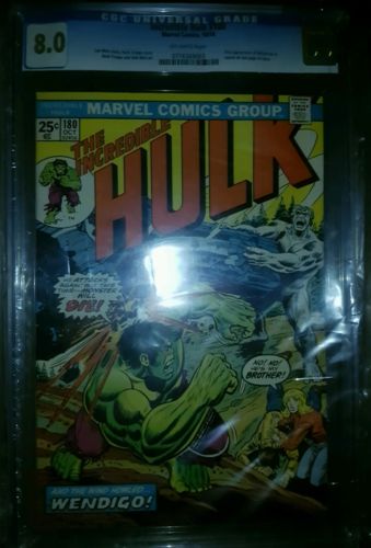 Incredible Hulk 180 and 141 cgc 80