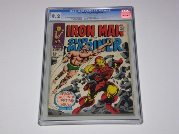 Iron Man and SubMariner 1 CGC 92  1968 Key Issue PreDates Iron Man 1