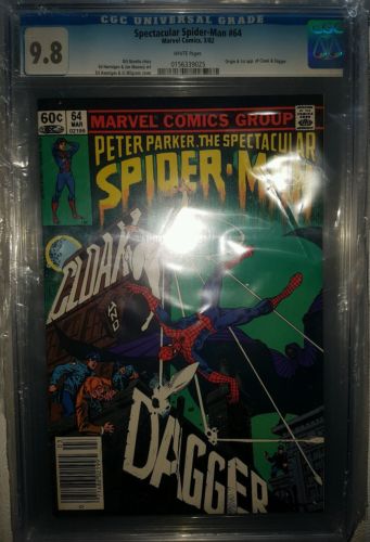 Spectacular Spiderman 64 cgc 98 1st Cloak and Dagger