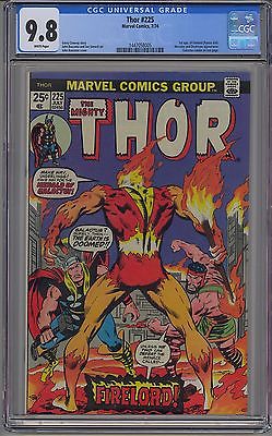 THOR 225 CGC 98 WHITE PAGES 1ST FIRELORD MARVEL