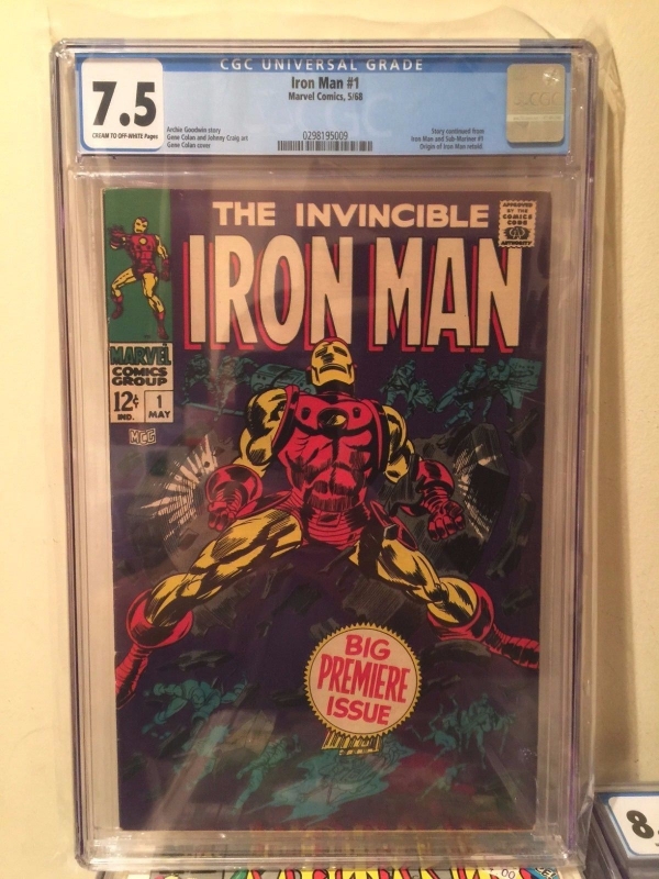 Iron Man 1  CGC 75 1st issue  Origin Retold  Gene Colan cover  art