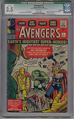 AVENGERS 1 CGC 35 WHITE PAGES