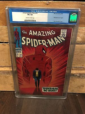 AMAZING SPIDERMAN 50 CGC 85 VF 1ST KINGPIN  ORIGIN RETOLD ID 76292