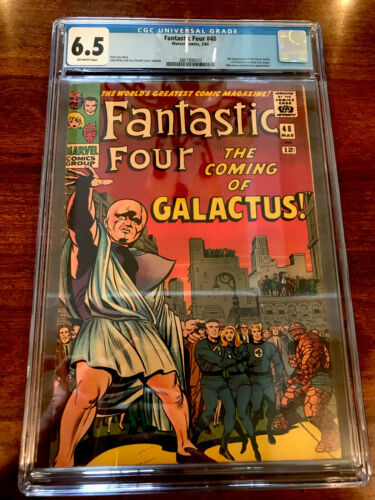Fantastic Four 48 CGC 65 OWW 1966 1st app Galactus Silver Surfer