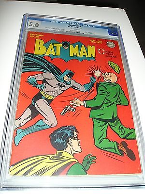 BATMAN 28 CGC VGFN 50 JOKER APPEARANCE WHITE PAGES GOLDEN AGE CLASSIC 1945 