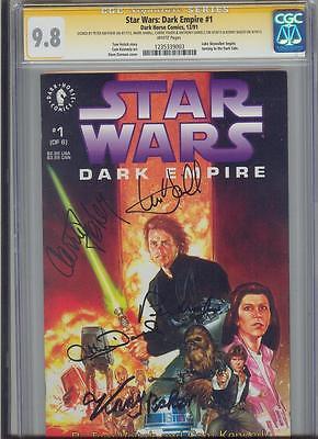  STAR WARS Dark Empire 1 CGC 98 SS SIGNED By Hamill Fisher x6 1235339003 