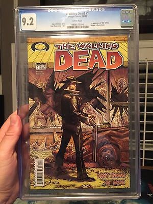 The Walking Dead Comic Book 1 First Printing CGC Graded 92  Rick Grimes 