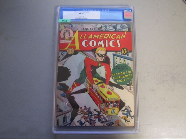 ALL AMERICAN COMICS 55 CGC 92 COMIC BOOK 1944  Hawkeye Pedigree RARE