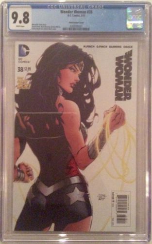 WONDER WOMAN 38  CGC 98  Rare HTF  David Finch 1100 Retailer Variant