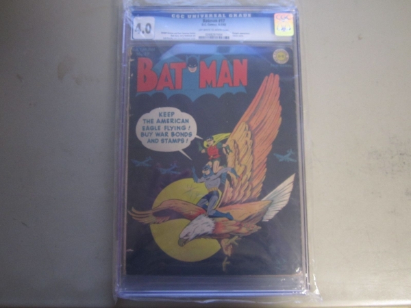 BATMAN COMICS 17 CGC 40 COMIC BOOK  Batman 1943  Penguin App 