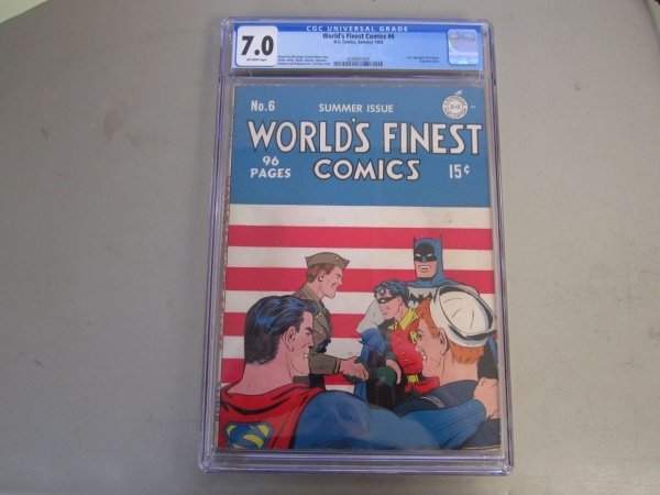 Worlds Finest Comics 6 CGC 70 COMIC BOOK 1942  Batman  Robin  Superman
