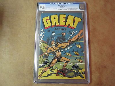 Great Comics 1 CGC 96  1945 Novack Publishing Co  The Defenders App  RARE