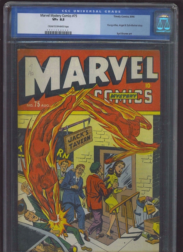 MARVEL MYSTERY 75 CGC VF 85 CMOW Young Allies begins