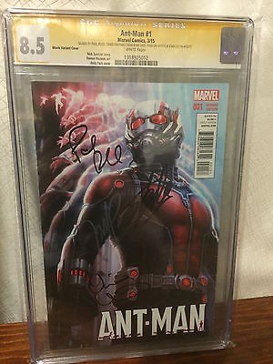 ANTMAN 1 CGC SS  Signed by Paul Rudd Stan Lee David Dastmalchian Michael Pena