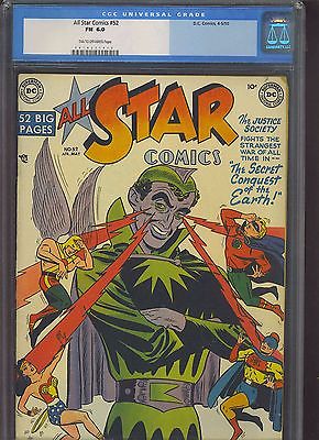 ALL STAR COMICS 52 CGC FN 60 TNOW Johnny Peril backup story