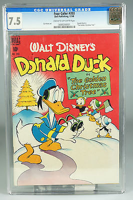 Carl Barks  Four Color 203  Donald Duck The golden Christmas tree  CGC 75