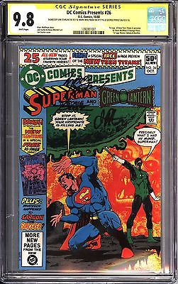  DC Comics PRESENTS 26 CGC 98 SS TRIPLE signed 1st New Titans 1392851001