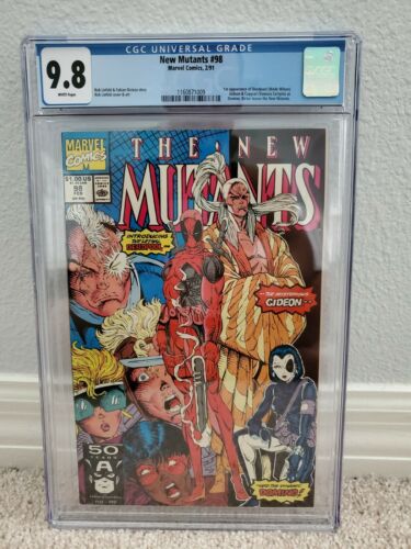 The New Mutants 98 CGC 98 First Appearance of Deadpool White Pages