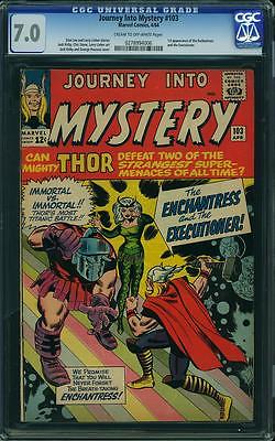 JOURNEY INTO MYSTERY 103 CGC 70 THOR 1 ST ENCHANTRESS SPIDERMAN AVENGERS 83