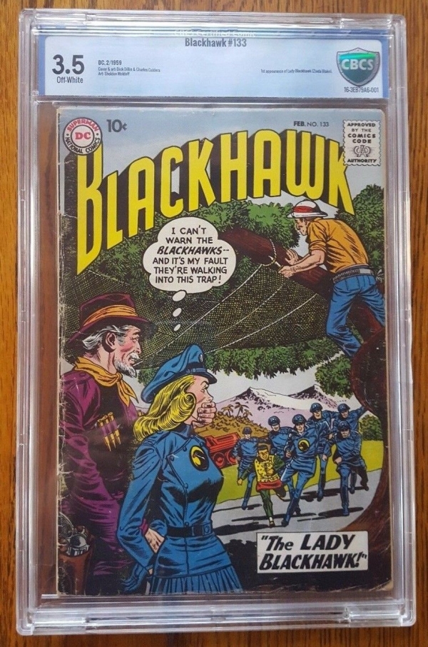 BLACKHAWK 133 CBCS  CGC 35    10 HOUR BLACK FRIDAY SALE   1st Lady Blackhawk