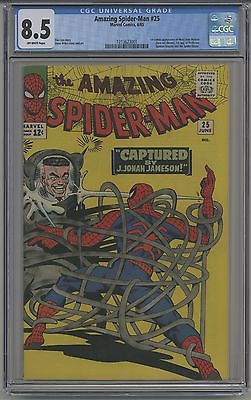 AMAZING SPIDERMAN 25 CGC 85  OW PAGES  1ST MARY JANE 1965 FANTASTIC