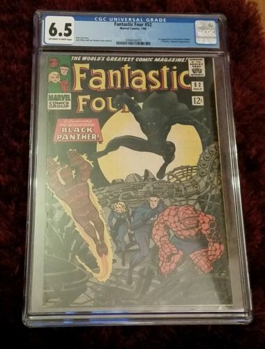 Fantastic Four 52 CGC 65 1st app of black panther 1962