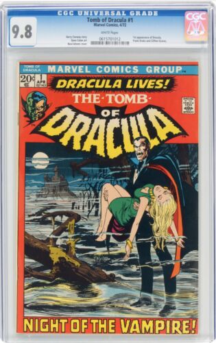 Tomb of Dracula 1 cgc 98  WHITE Pages 1st Dracula 0615701012 Pre Blade