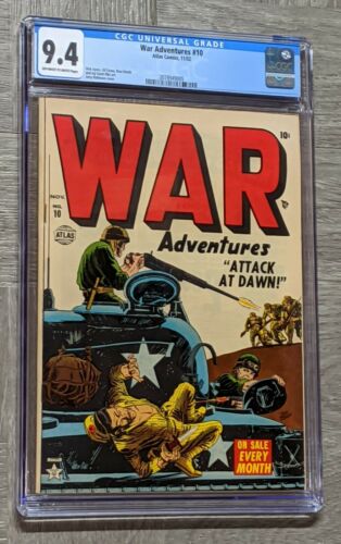 War Adventures 10 CGC 94 Atlas Comics 1952 HIGHEST GRADED on the CGC CENSUS 