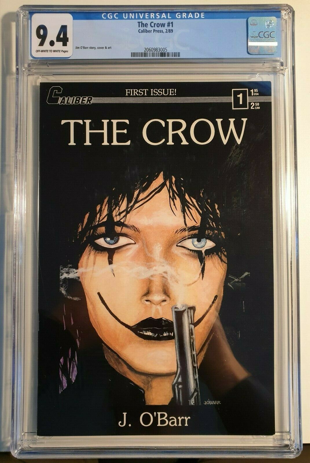 The Crow 1 Caliber Press Feb 1989  CGC 94 Near Mint First print  James 