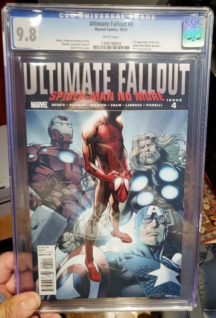 Ultimate Fallout  4 CGC 98 First Full Miles Morales MEGA KEY