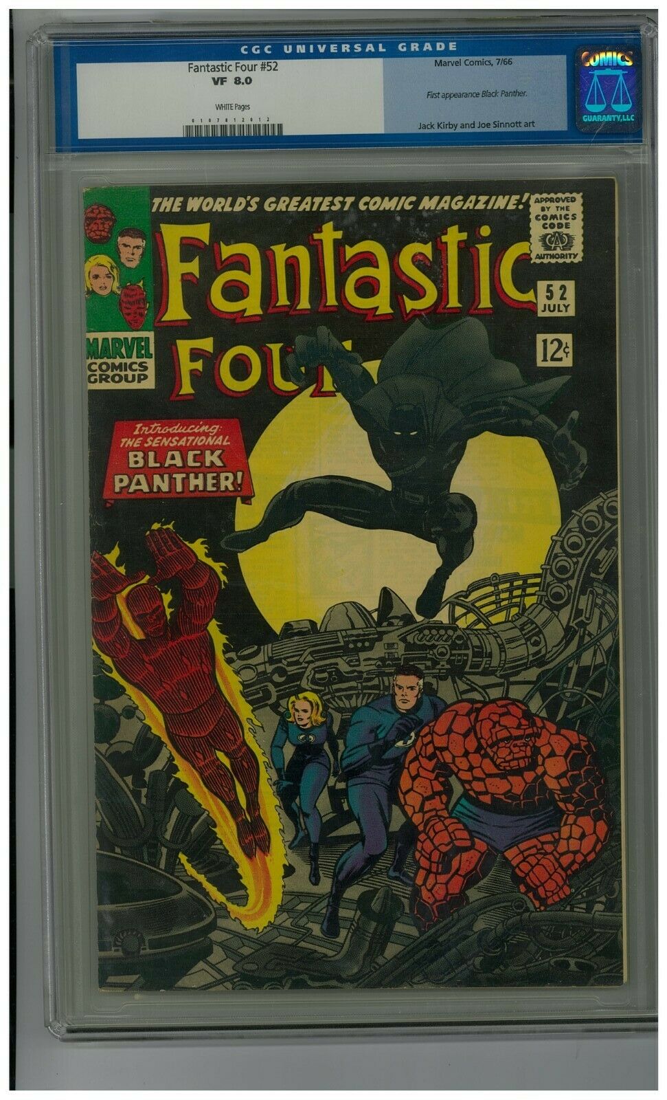 Fantastic Four 52 Jul 1966 Marvel CGC 80 VF 1st Appearance Black Panther