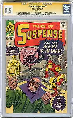 1963 Tales of Suspense 48 CGC 85 Signed by Stan Lee New Iron Man Armor