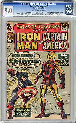 1964 Tales of Suspense 59 CGC 90 1st Iron ManCaptain America Begins