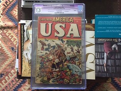 USA Comics 13 Summer 1944 Marvel CGC 15 Last Jeep Jones  Schomburg Cover