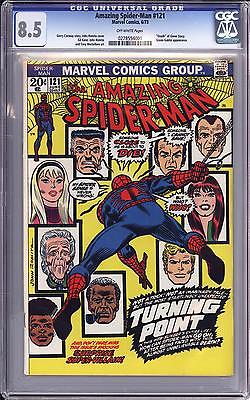 AMAZING SPIDERMAN 121 CGC 85  OFF WHITE PAGES  ROMITA   DEATH OF GWEN STACY