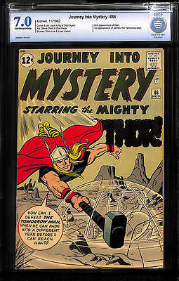 JOURNEY INTO MYSTERY 86 CBCS 70 FNVF not CGC THOR  1st full app Odin