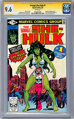 SAVAGE SHEHULK 1 CGCSS 96 NM SIGNED BY STAN LEE ORIGIN OF SHEHULK 1980