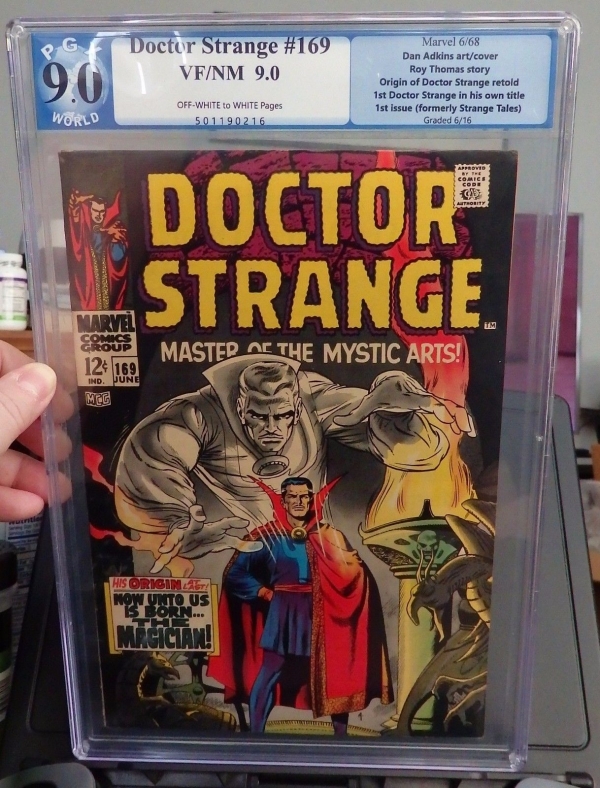 DOCTOR STRANGE  169 PGX 90 GRADED VFNM19681ST ISSUE  ORIGIN RETOLDnot CGC