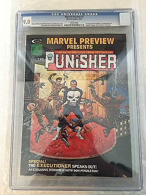 Marvel Preview 2 Marvel Comics 1975 CGC 90 Origin Punisher 1st Dominic Fortune