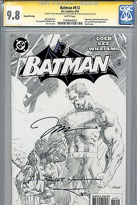 Batman 612 2nd print Hush Superman Jim Lee Loeb Sinclair Williams SS CGC 98 608