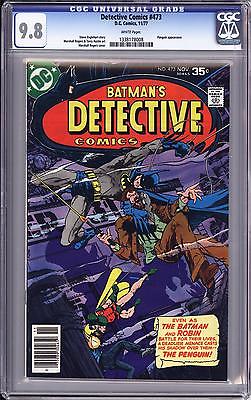 DETECTIVE COMICS 473 CGC 98   WHITE PGS   BATMAN PENGUIN    MARSHALL ROGERS