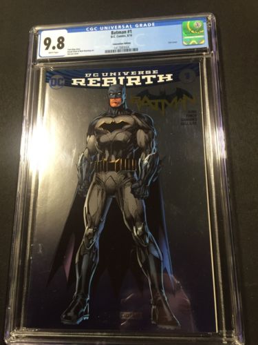 DC REBIRTH BATMAN 1 CGC 98 SDCC FOIL VARIANT JIM LEE